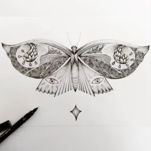 Dessin Original Papillon